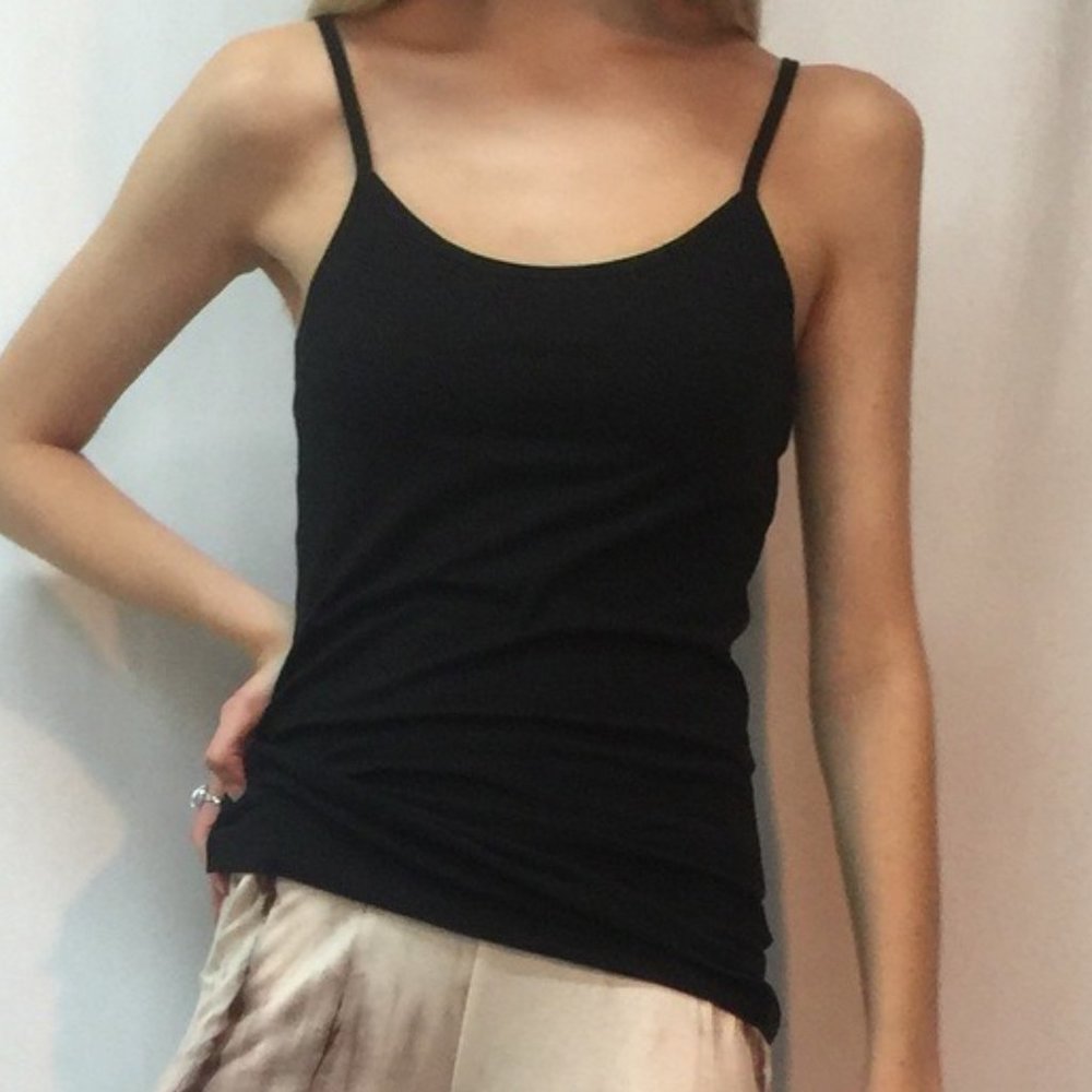 Black Tank Top Built in Bra